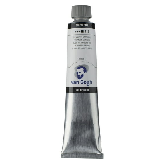 Van Gogh Oil Color, 200ml Tube, Titanium White-Linseed