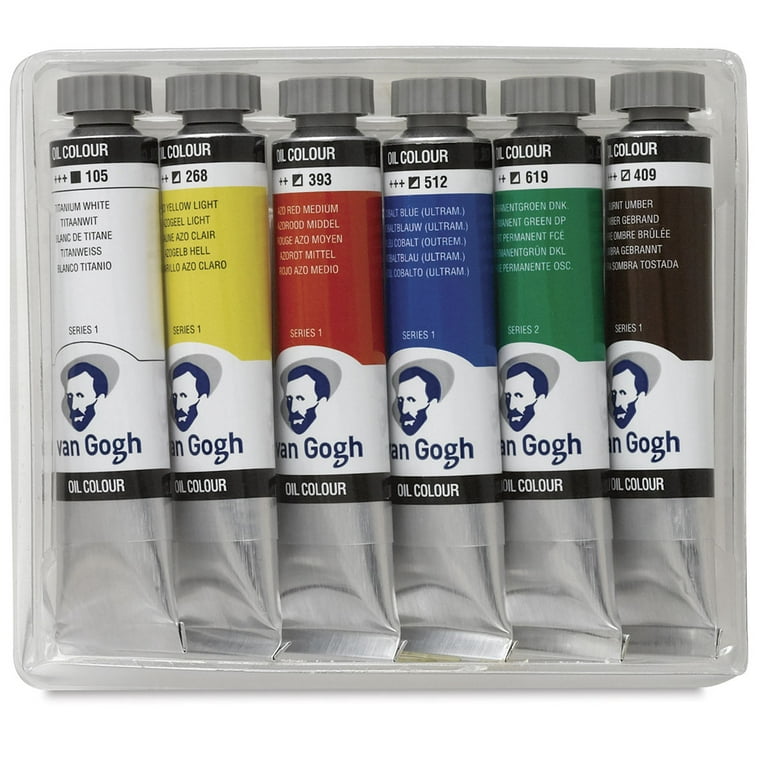 Van Gogh Oil Paints- Set of 6 colors, 20 ml tubes