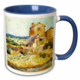 thumbnail image 1 of 3drose, Van Gogh Old Mill Painting, 15oz Two-tone Blue Mug, 1 of 6