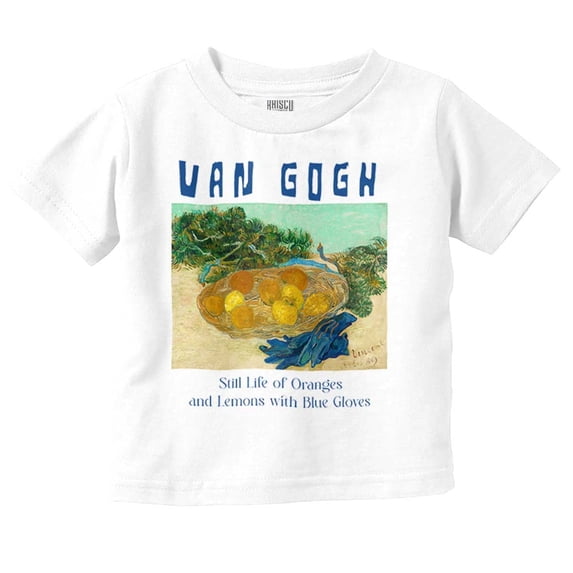 Van Gogh Oranges Lemons Still Life Toddler Boy Girl T Shirt Infant Toddler Brisco Brands 6M