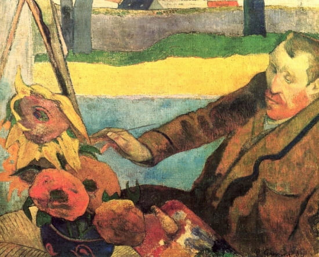 Van Gogh Painting Sunflowers Canvas Art - Paul Gauguin (24 x 36)