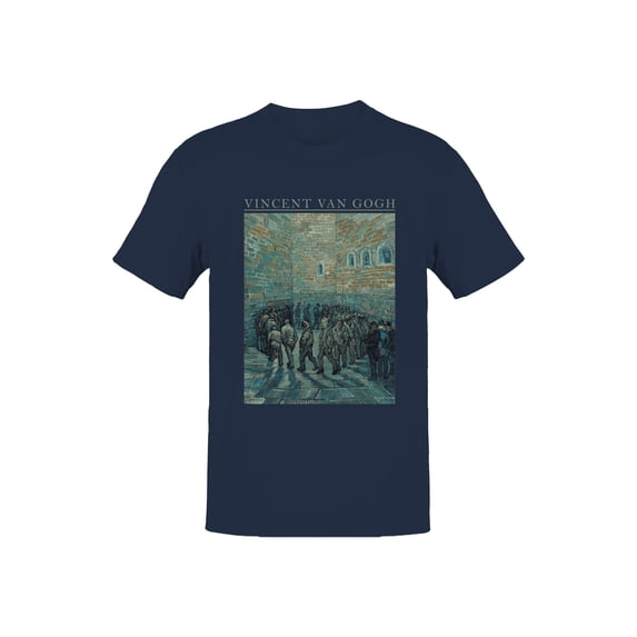 Van Gogh Prisoners Exercising Print Men's T-shirt