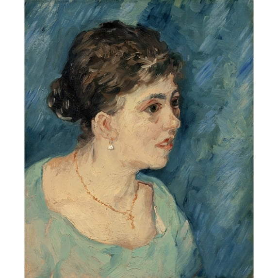 Van Gogh Prostitute 1885. N'Portrait Of A Prostitute.' Oil On Canvas Vincent Van Gogh December 1885. Print by