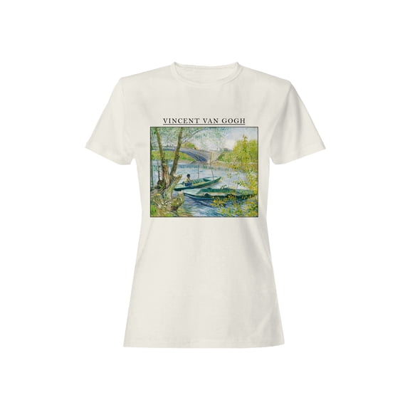 Van Gogh River Landscape Art Women's T-shirt
