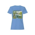 thumbnail image 1 of Van Gogh River Landscape Art Women's T-shirt, 1 of 3