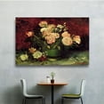 thumbnail image 1 of Van Gogh "Roses And Peonies" Gallery-Wrapped Canvas Art, 1 of 2