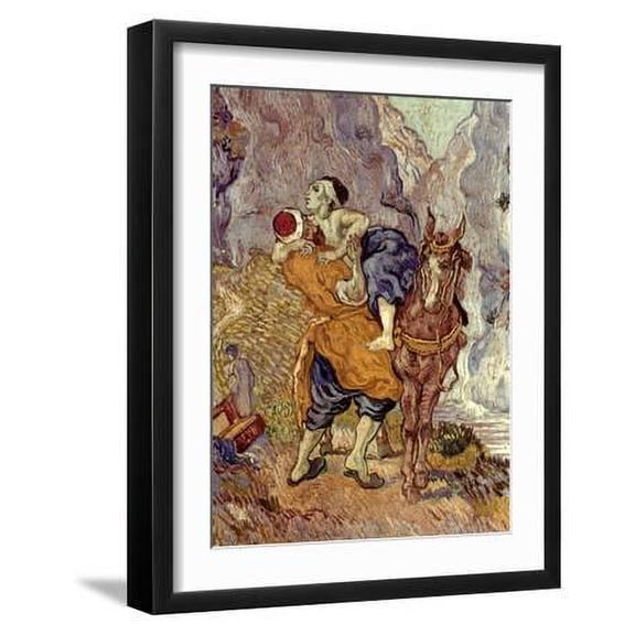 Van Gogh Samaritan, 1890, Figurative Religion Framed Art Print Wall Art by Vincent van Gogh Sold by Art.Com
