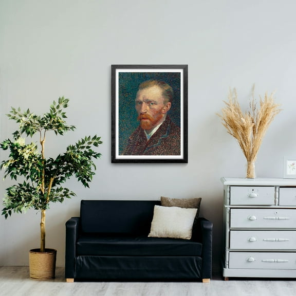 Van Gogh Self Portrait 1887 Canvas Print Wall Art, Famous Oil Painting Art Prints Reproduction, Modern Artwork Canvas Poster