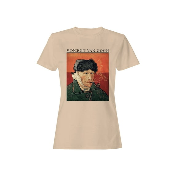 Van Gogh Self-Portrait with Pipe Women's T-shirt