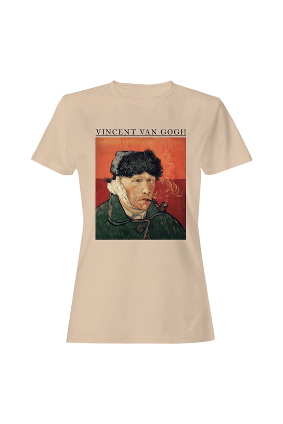 Van Gogh Self-Portrait with Pipe Women's T-shirt