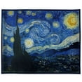 thumbnail image 1 of Van Gogh Starry Night Patch Blue Boarder XL Art Sublimation Iron On PhotoPatch, 1 of 1