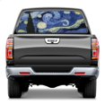 thumbnail image 1 of Van Gogh Starry Night Sky Rear Window Decals for Trucks- Pickup Car Window Stickers Decal- Truck Back Window Tint Decal Graphic Perforated Vinyl Truck Stickers 66" X 22", 1 of 2