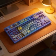 Alikpop Van Gogh Starry Sky PBT Keycap Set, Cherry Profile Dye-Sub Translucent Keycaps for Mechanical Keyboards