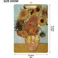 Van Gogh Sunflower Art Clipboard Decorative Clipboard For School