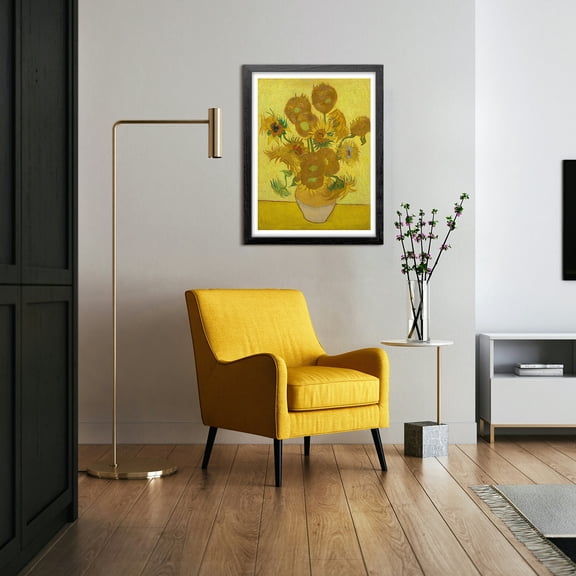 Van Gogh Sunflowers Canvas Wall Art, Famous Oil Painting Art Prints Reproduction, Modern Artwork Canvas Poster