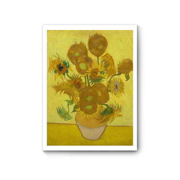 Van Gogh Sunflowers Canvas Wall Art, Famous Oil Painting Art Prints Reproduction, Modern Artwork Canvas Poster