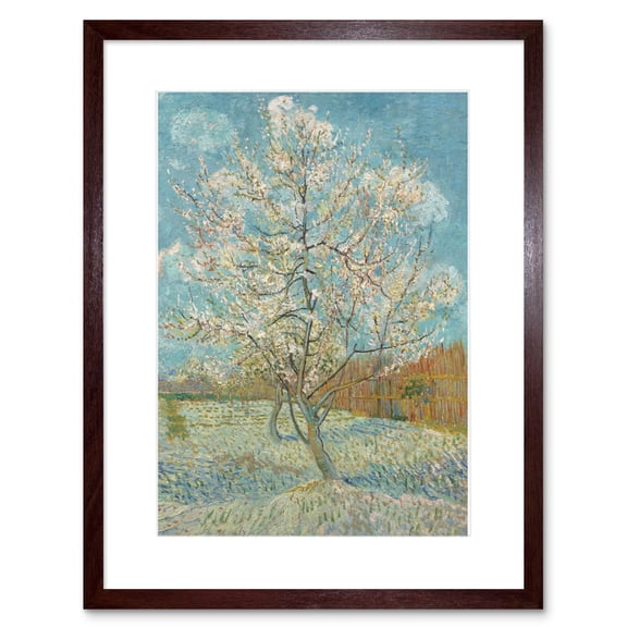 Van Gogh The Pink Peach Tree Framed Wall Art Print