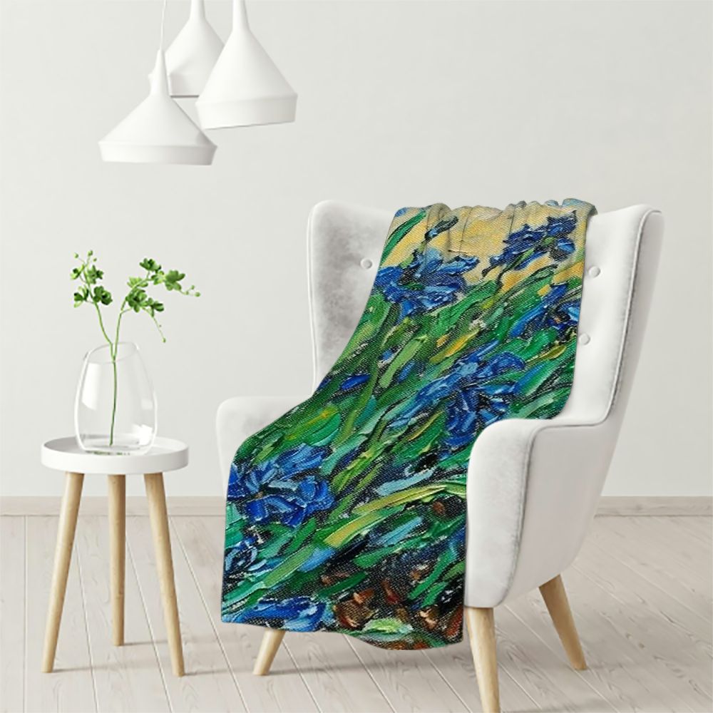 Van Gogh Throw Blanket for Couch, Fall Throw Blanket, Soft Cozy