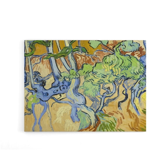 Van Gogh Tree Roots Canvas Wall Art Print 24X32"