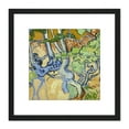 thumbnail image 1 of Van Gogh Tree Roots Painting 8X8 Inch Square Wooden Framed Wall Art Print Picture with Mount, 1 of 4