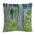 thumbnail image 1 of Van Gogh 'Undergrowth With Two Figures' 16 X 16 Decorative Throw Pillow, 1 of 4