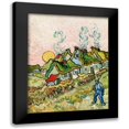 thumbnail image 1 of Van Gogh, Vincent 12x14 Black Modern Framed Museum Art Print Titled - Houses and Figure (1890), 1 of 5