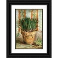 thumbnail image 1 of Van Gogh, Vincent 13x18 Black Ornate Wood Framed with Double Matting Museum Art Print Titled - Flowerpot With Chives, 1 of 4