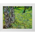 thumbnail image 1 of Van Gogh, Vincent 14x12 White Modern Wood Framed Museum Art Print Titled - Pine Trees And Dandelions In The Garden Of Saint Paul Hospital 1890, 1 of 4