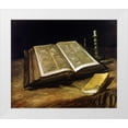 thumbnail image 1 of Van Gogh, Vincent 14x12 White Modern Wood Framed Museum Art Print Titled - The Bible: Still Life, 1 of 4