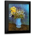 thumbnail image 1 of Van Gogh, Vincent 15x18 Black Modern Framed Museum Art Print Titled - Lilacs Daisies Anemones, 1 of 5