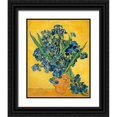 thumbnail image 1 of Van Gogh, Vincent 15x18 Black Ornate Wood Framed with Double Matting Museum Art Print Titled - Irises 1890, 1 of 4