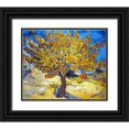 thumbnail image 1 of Van Gogh, Vincent 17x15 Black Ornate Wood Framed with Double Matting Museum Art Print Titled - The Mulberry Tree, 1 of 4