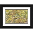 thumbnail image 1 of Van Gogh, Vincent 18x12 Black Ornate Wood Framed with Double Matting Museum Art Print Titled - Field Of Yellow Flowers, 1 of 4