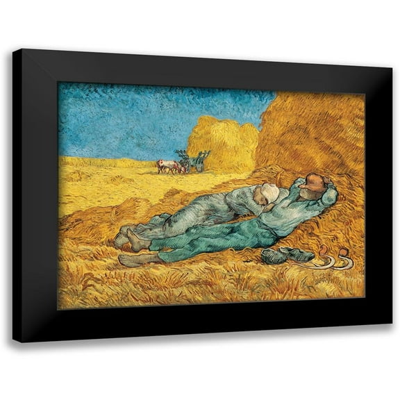 Van Gogh, Vincent 18x15 Black Modern Framed Museum Art Print Titled - La Meridienne