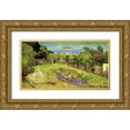 thumbnail image 1 of Van Gogh, Vincent 24x15 Gold Ornate Wood Framed with Double Matting Museum Art Print Titled - Daubignys Garden 2, 1 of 4