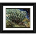 thumbnail image 1 of Van Gogh, Vincent 24x20 Black Ornate Wood Framed with Double Matting Museum Art Print Titled - Lilacs, 1 of 4