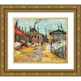 thumbnail image 1 of Van Gogh, Vincent 31x26 Gold Ornate Wood Framed with Double Matting Museum Art Print Titled - The Factory (1887), 1 of 4