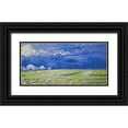 thumbnail image 1 of Van Gogh, Vincent 32x17 Black Ornate Wood Framed with Double Matting Museum Art Print Titled - Field under a Stormy Sky, 1 of 4