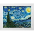 thumbnail image 1 of Van Gogh, Vincent 32x25 White Modern Wood Framed Museum Art Print Titled - The Starry Night, 1 of 4