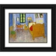 thumbnail image 1 of Van Gogh, Vincent 32x26 Black Ornate Wood Framed with Double Matting Museum Art Print Titled - Van Goghs Bedroom Arles, 1889, 1 of 4
