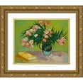 thumbnail image 1 of Van Gogh, Vincent 32x26 Gold Ornate Wood Framed with Double Matting Museum Art Print Titled - Oleanders, 1 of 4