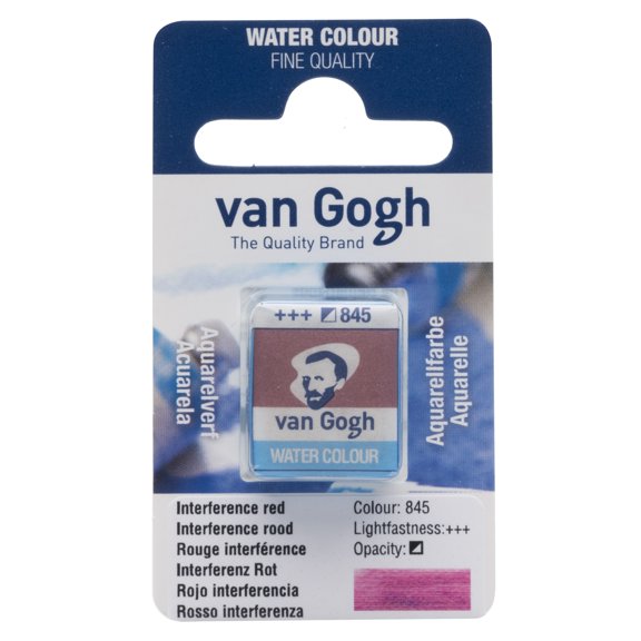 Van Gogh Watercolor Half Pan Interference Red
