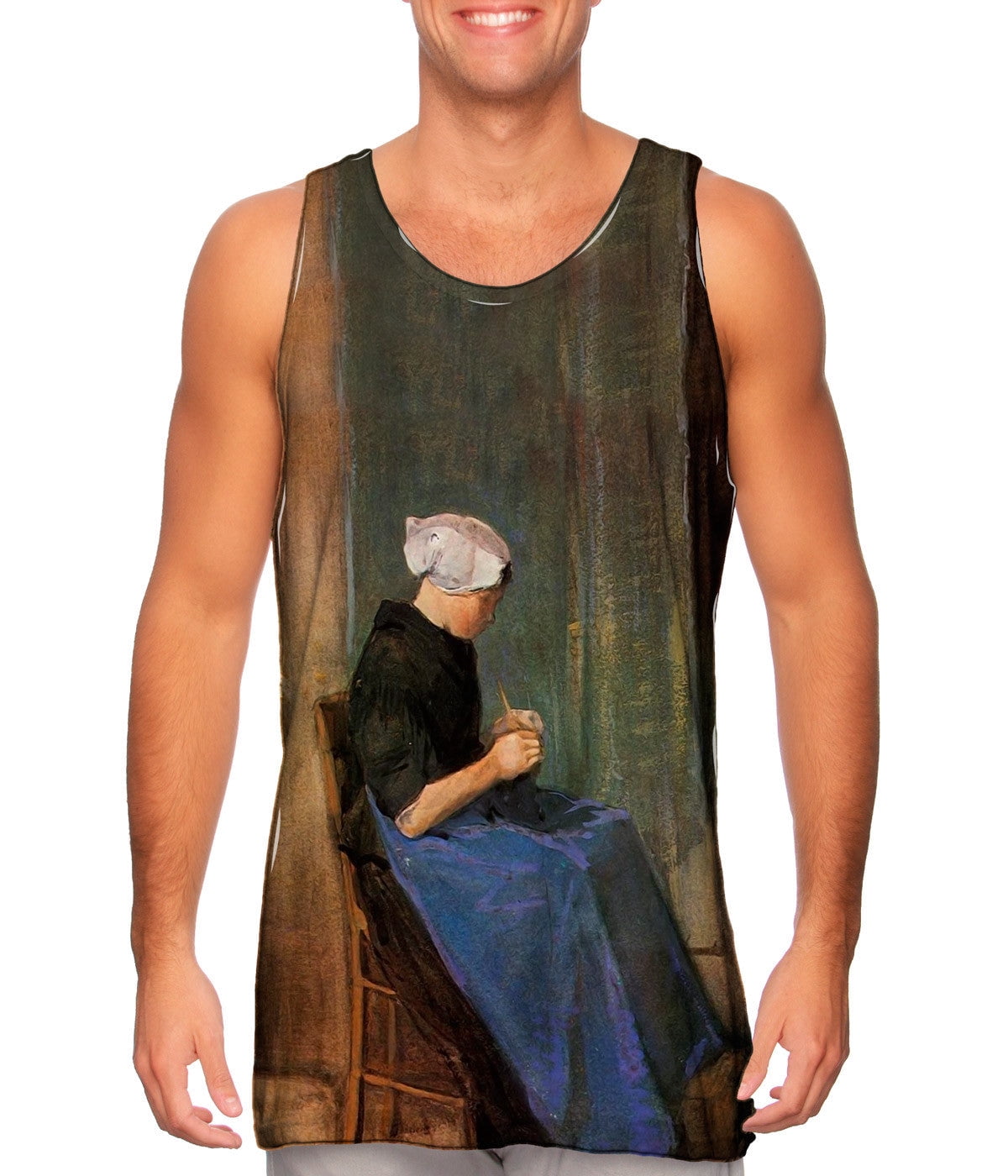 Van Gogh Woman Knitting 1881 Tank Top