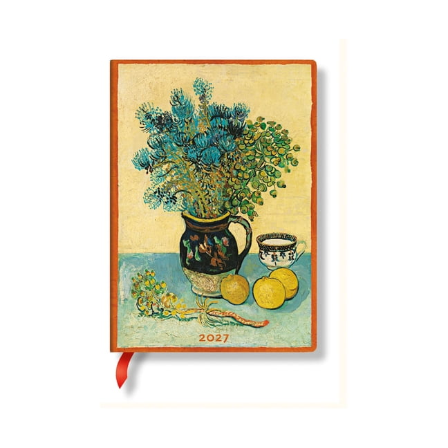 Van Gogh's Still Life 2027 Van Gogh's Still Life MIDI Horizontal Hardcover 12-Month Weekly Planner, 160pg, 100gsm by Paperblanks, (Paperback)