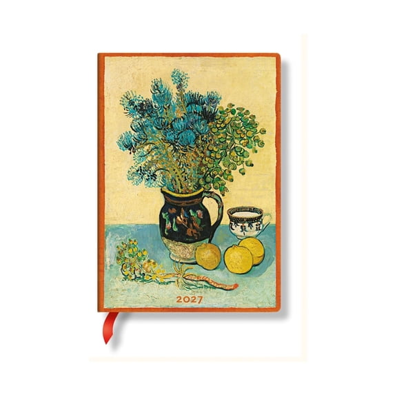Van Gogh's Still Life 2027 Van Gogh's Still Life MIDI Horizontal Hardcover 12-Month Weekly Planner, 160pg, 100gsm by Paperblanks, (Paperback)
