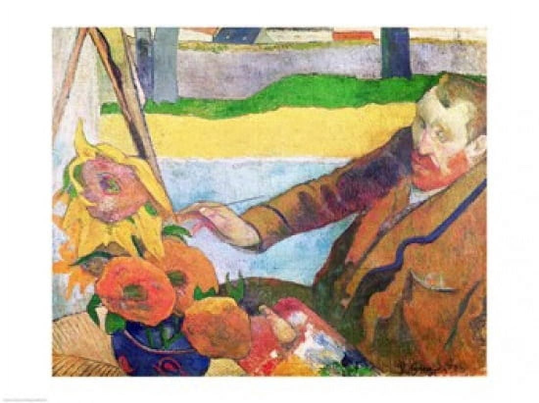 Van Gogh painting Sunflowers 1888 Canvas Art - Paul Gauguin (24 x 18)