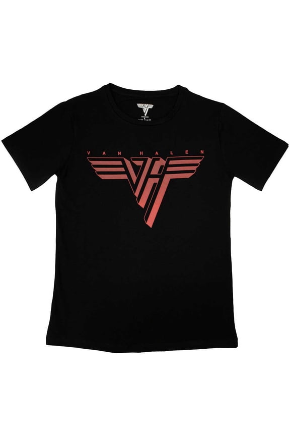 Van Halen Ladies T-Shirt: Classic Red Logo