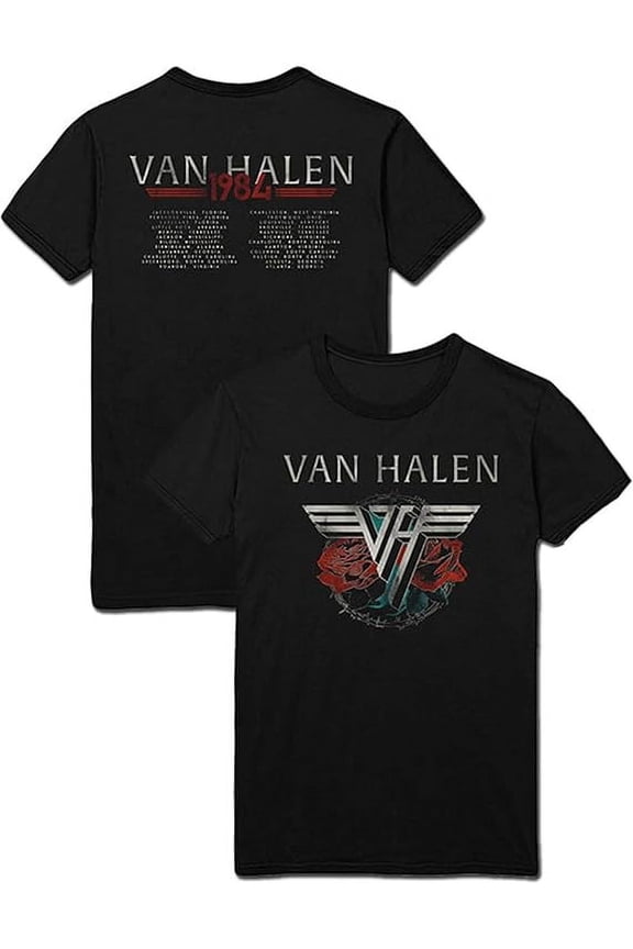Van Halen Men's '84 Tour T-Shirt Small | Officially Licensed Merchandise