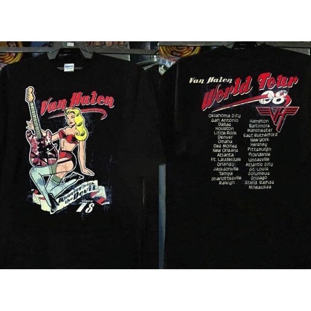 Van Halen Running With The Devils since 78 TShirt Cotton Unisex For
