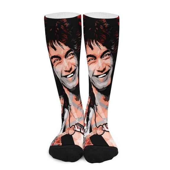 Van Halen Stocking Long Socks Breathable Knee High Thigh Stockings High Socks Sport Socks for Mens Womens